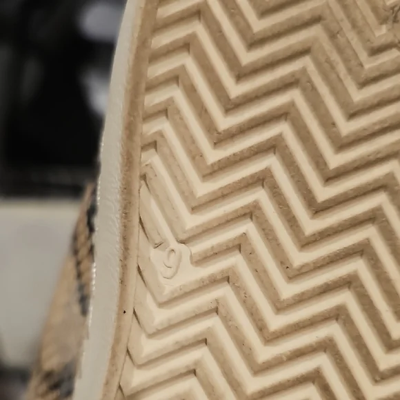 Vintage Havana Snake Print Sneakers with Gold Accents - Picture 8 of 8